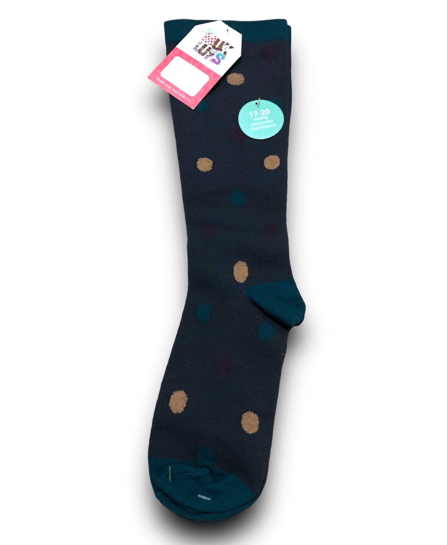 Muk Luks Graduated Compression Women's Gift Holiday Sock (17-20 mmHg)