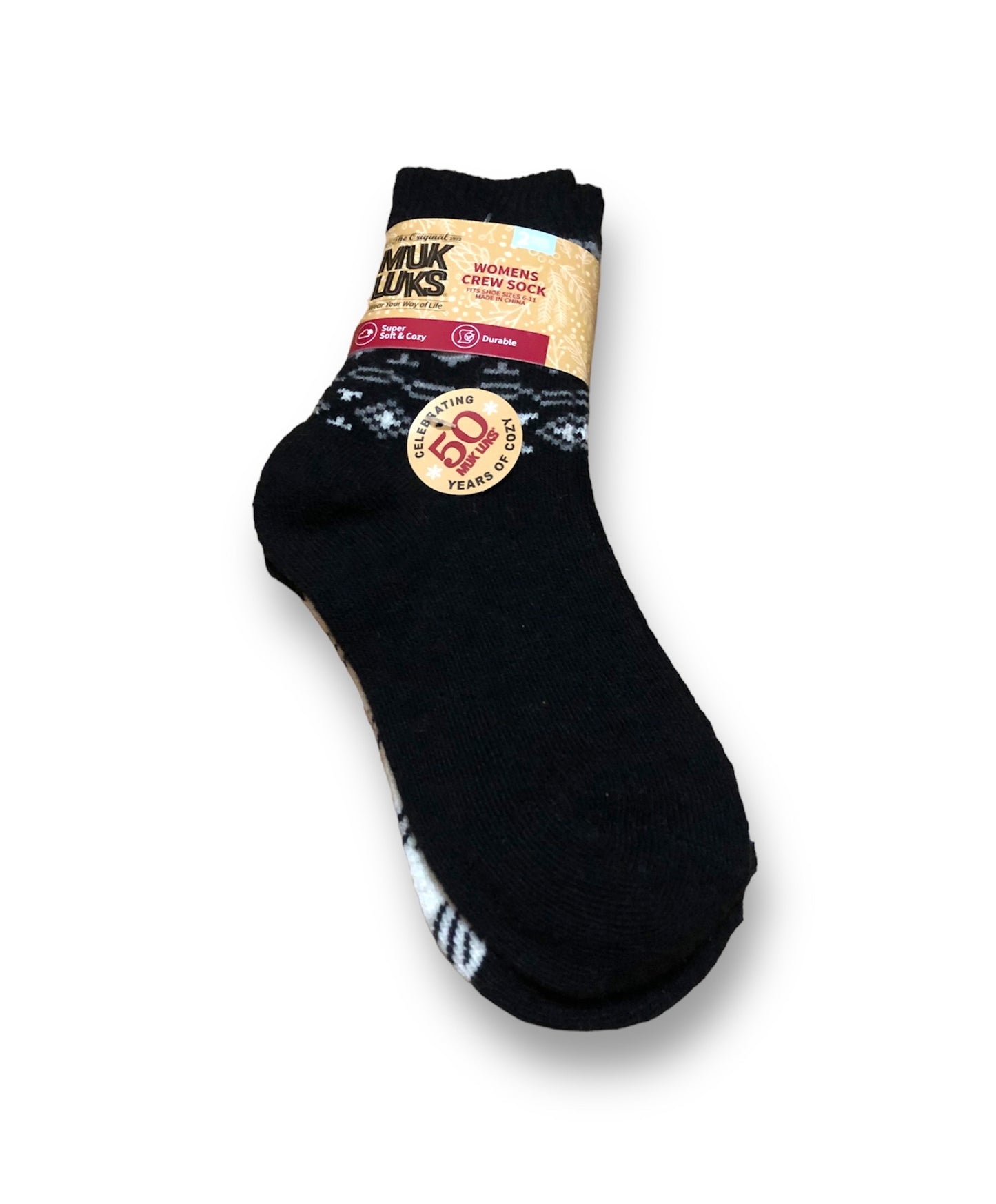 Muk Luks Women's Crew Socks (2 Pairs)