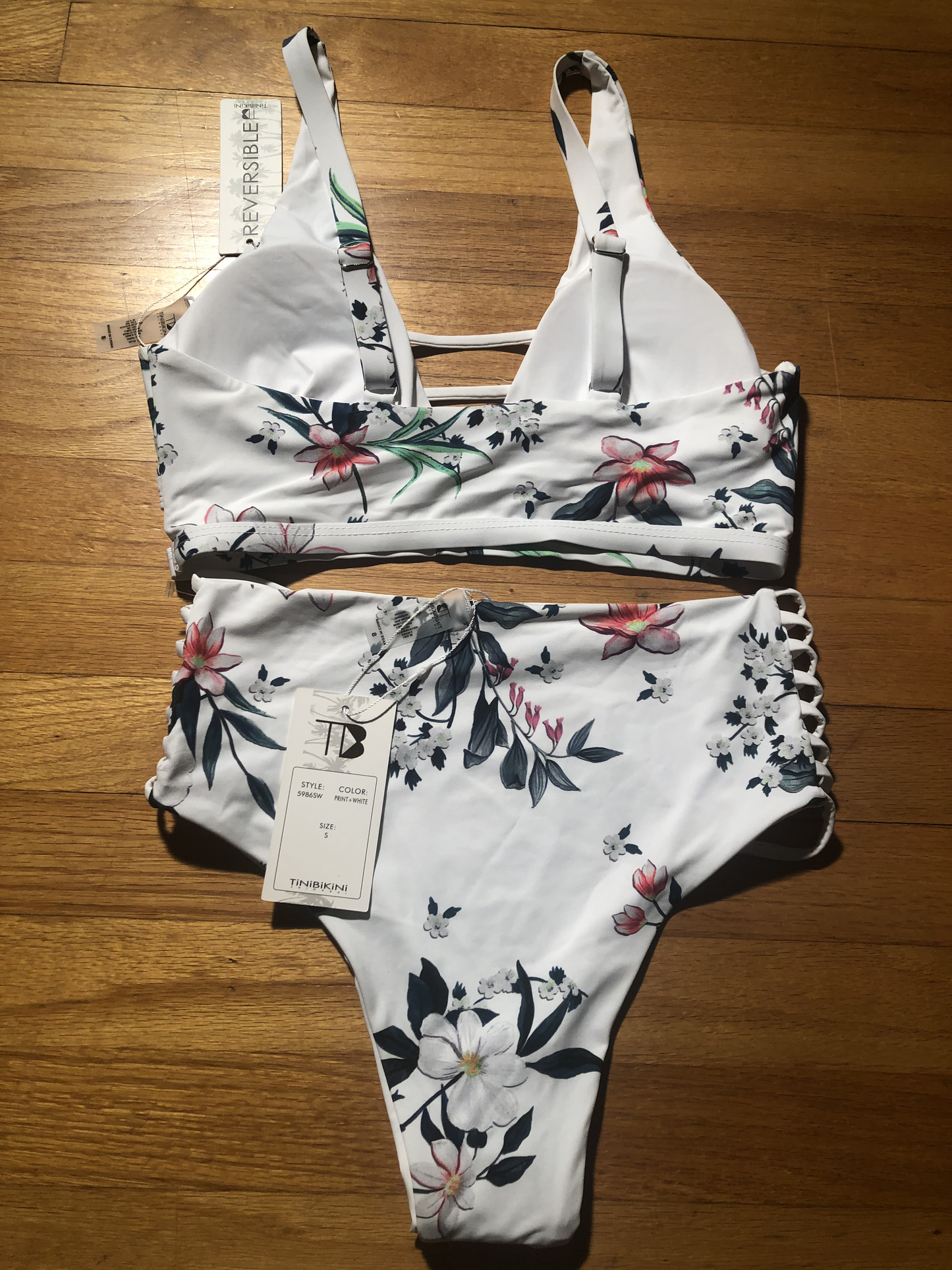 Tinibikini Women’s Reversible Two Piece Bikini Swimsuit Set - Gmbu Apparel