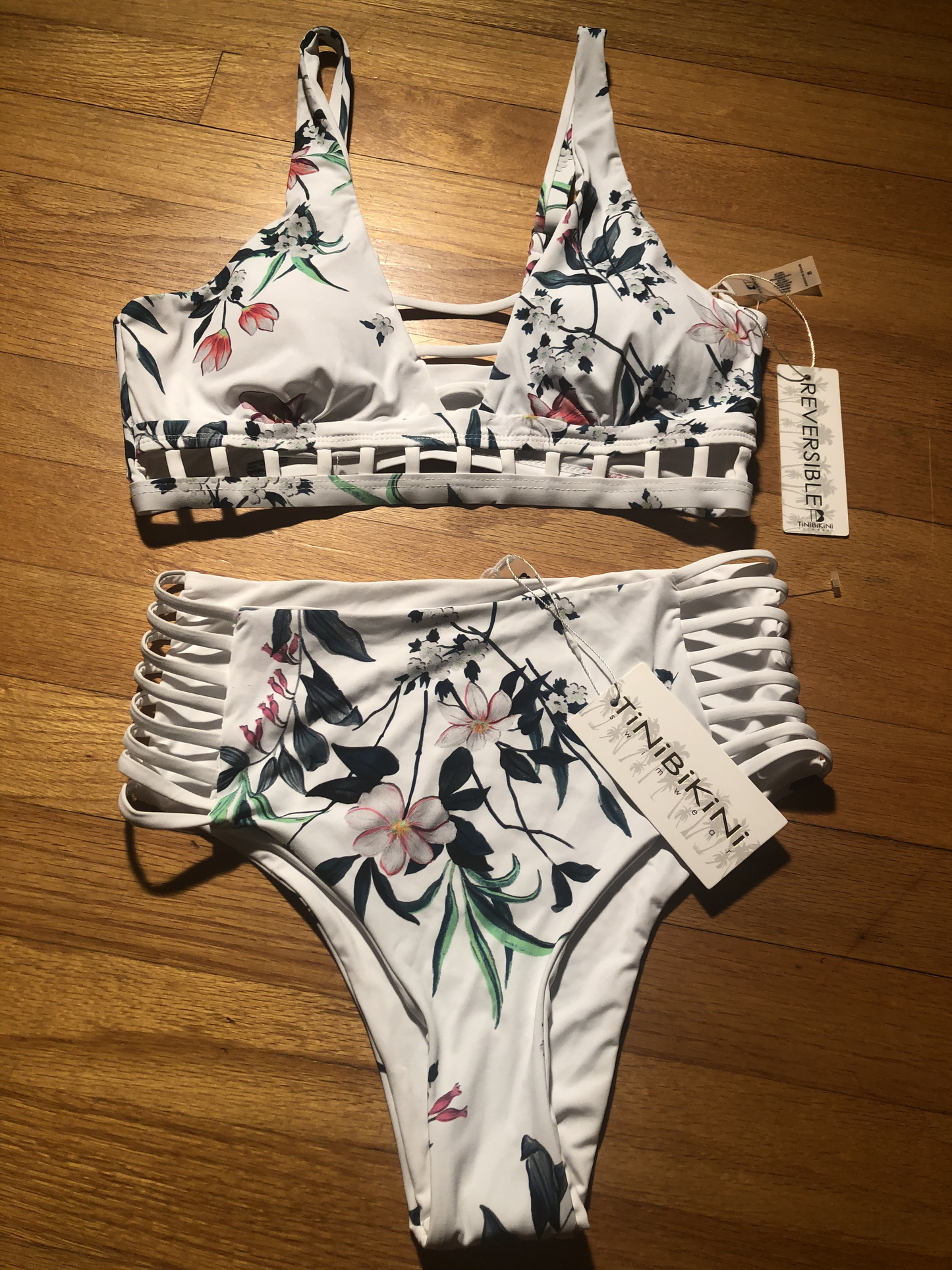 Tinibikini Women’s Reversible Two Piece Bikini Swimsuit Set - Gmbu Apparel