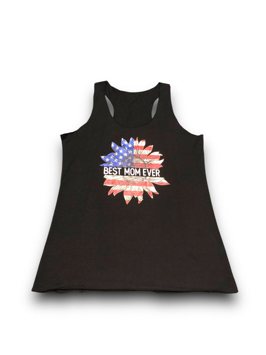 Women's "Best Mom Ever" Graphic Tank Top - Med