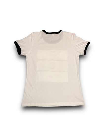 Women's "Women Rolling a Backwoods" Graphic Ringer Shirt - XL