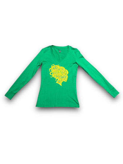 Women's "Empowered Women" Graphic Long Sleeve T-Shirt - Small