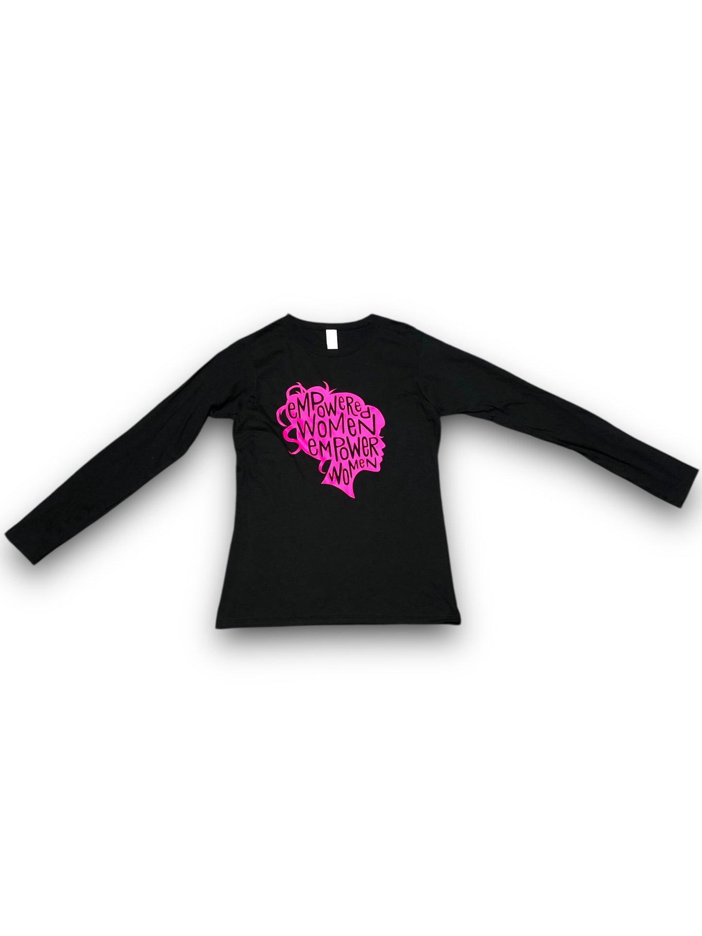 Women's Ring Spun "Empowered Women" Graphic Long Sleeve T-Shirt - Large