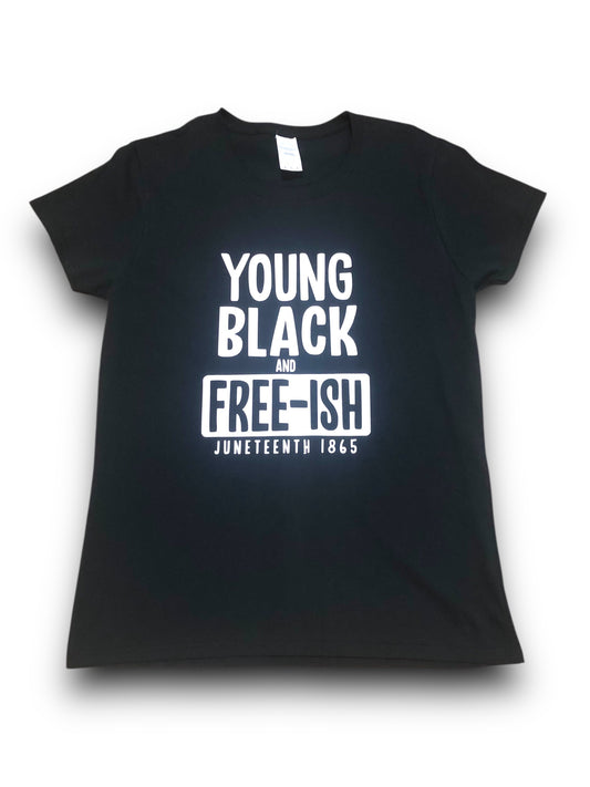 Men's "Young Black & Free-Ish" Graphic T-Shirt - Med