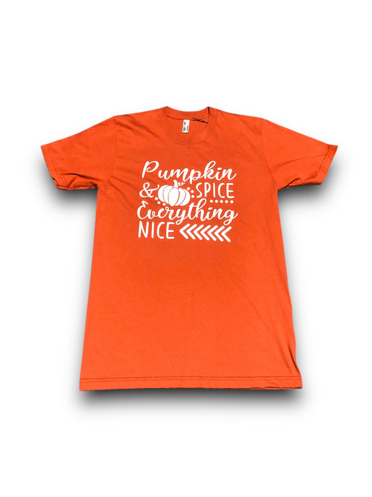 American Apparel Women's "Pumpkin Spice Everything Nice" Graphic T-Shirt - Med (NWOT)