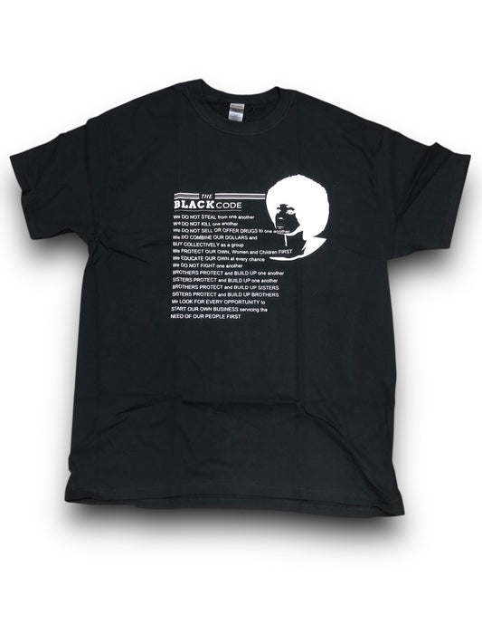Women's "The Black Code" Graphic T-Shirt - Large