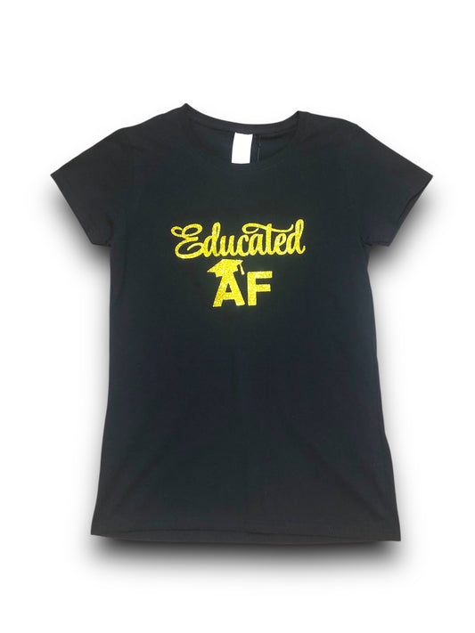 Men's "Educated AF" Graphic T-Shirt - Small
