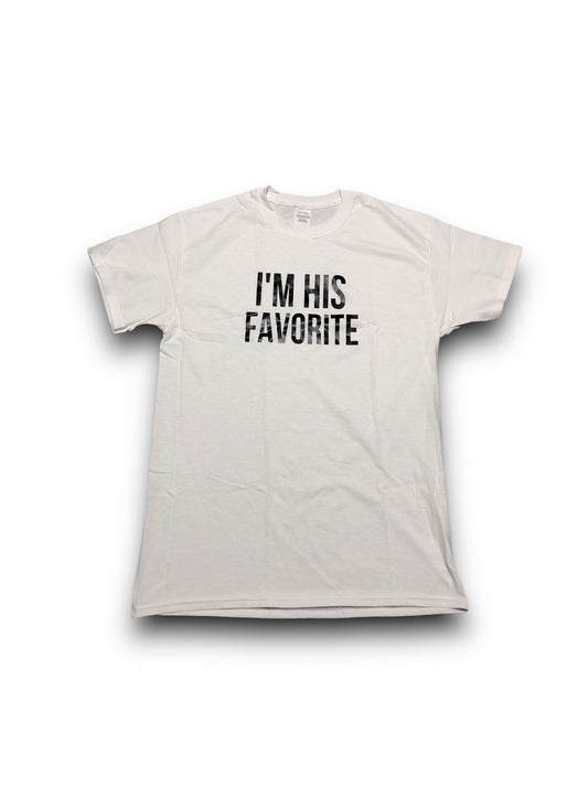 Men's "I'm His Favorite" Graphic T-Shirt - Large