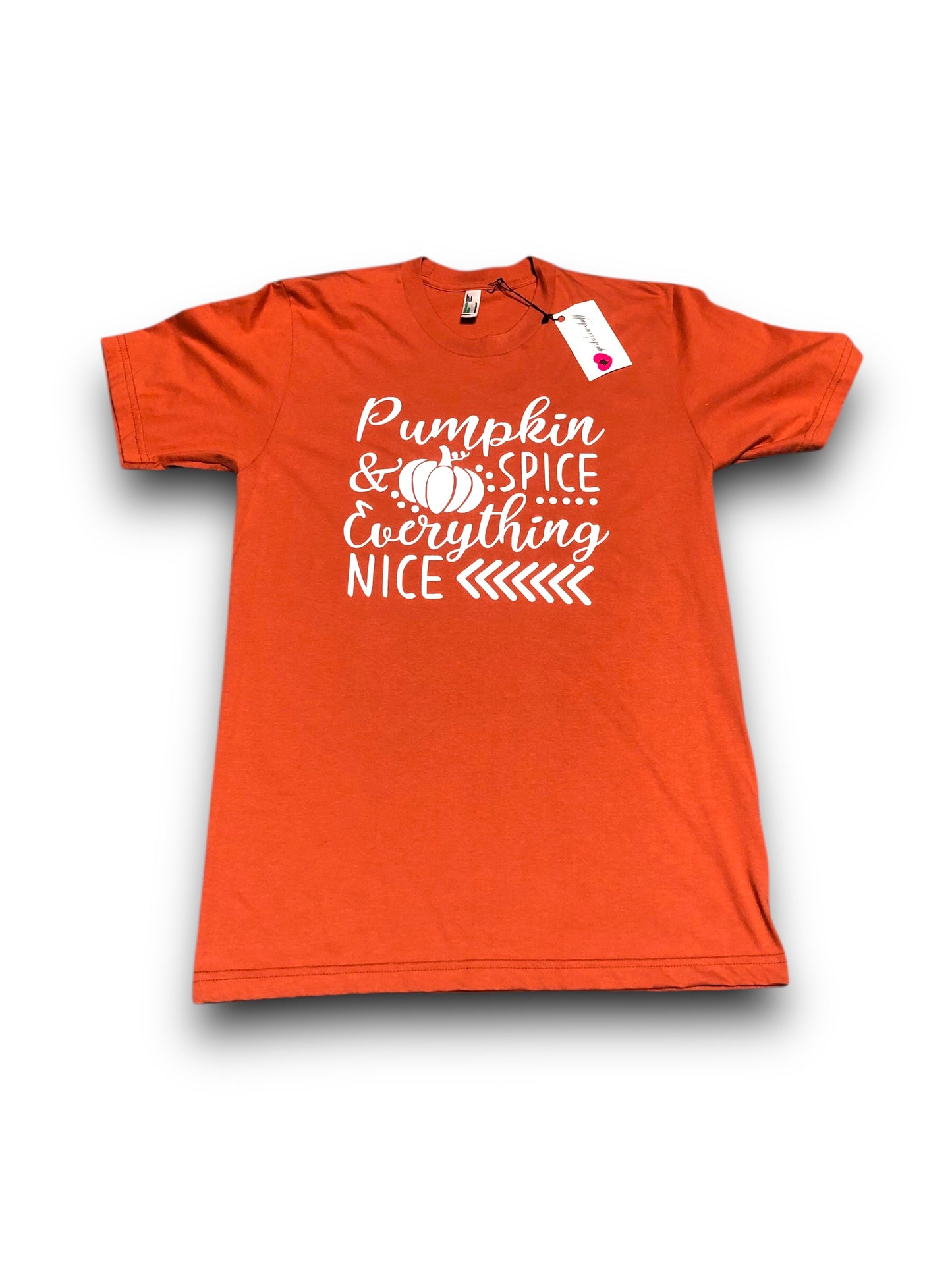 American Apparel Women's "Pumpkin Spice Everything Nice" Graphic T-Shirt - Med (NWOT)