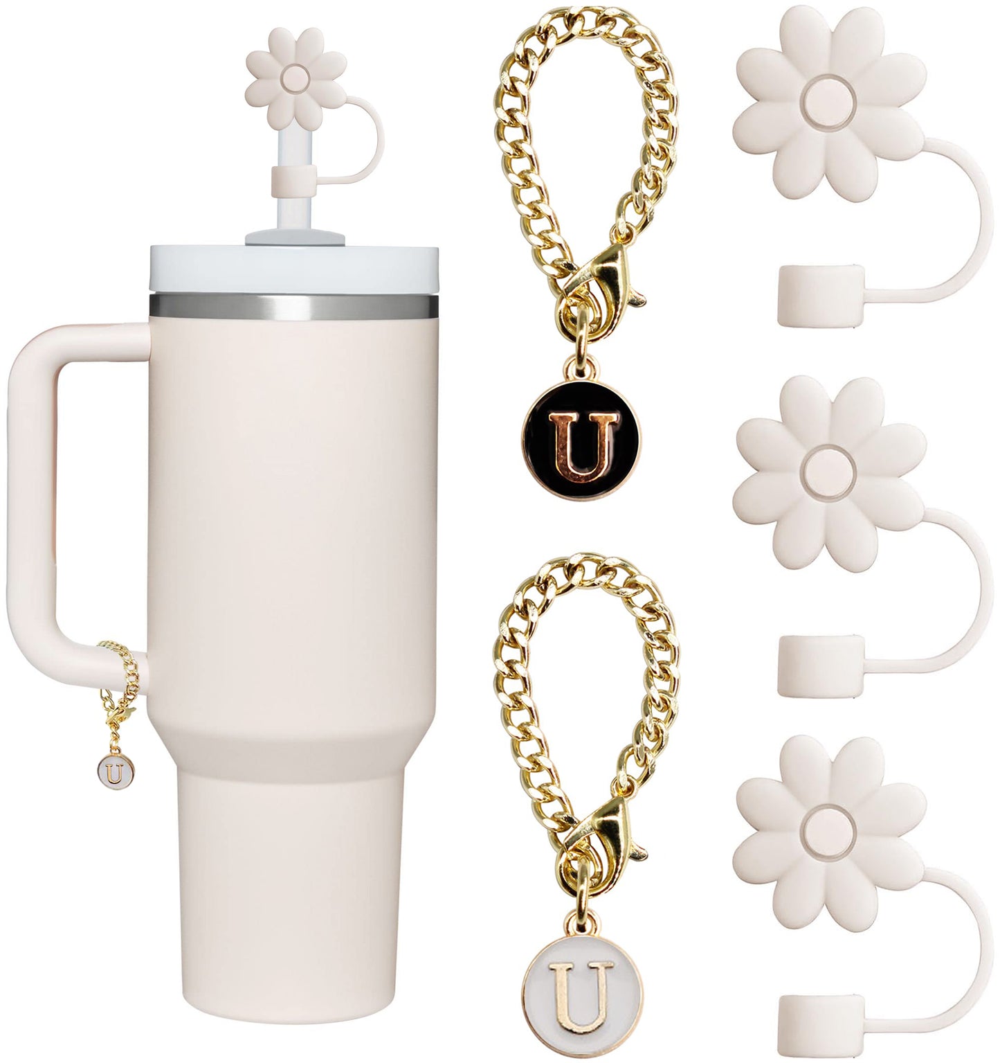Letter Charm Accessories For Modern Tumbler Cup