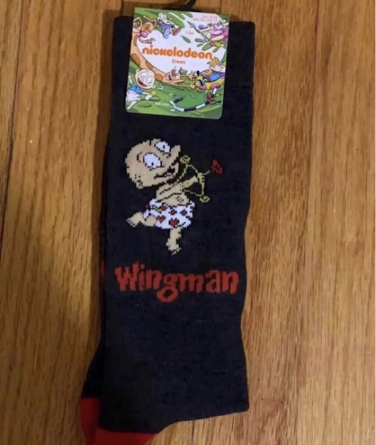 1 Pair Nickelodeon Rugrats Socks, Men's Shoe 6-12, Gift, Tommy Pickles 1990s