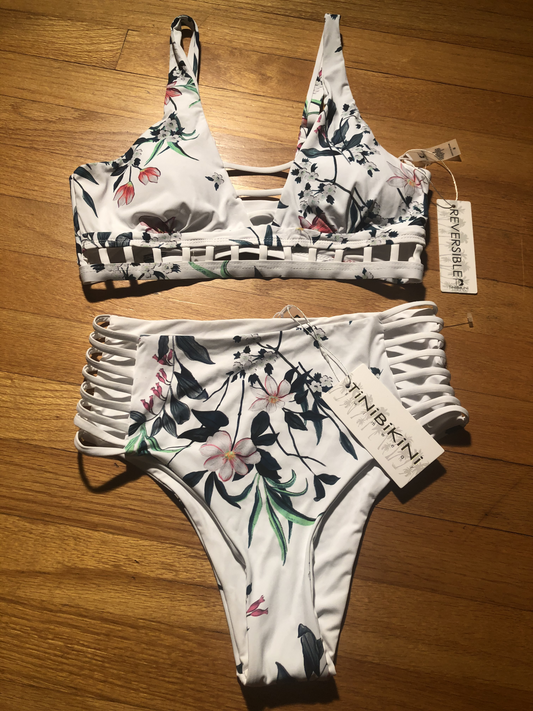 Tinibikini Women’s Reversible Two Piece Bikini Swimsuit Set - Gmbu Apparel
