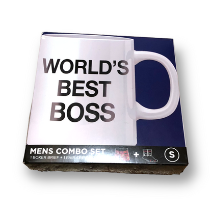 The Office "World's Best Boss" Men's Boxer & Sock Set