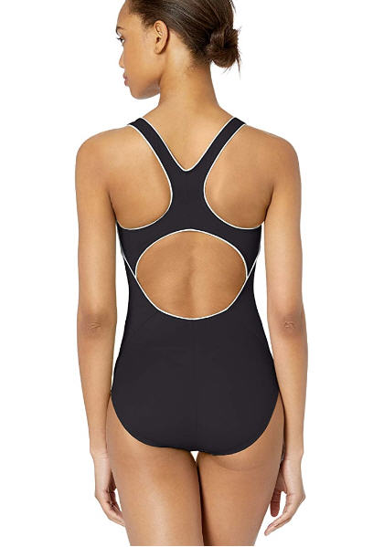Nike Swim Women's Solid Black Powerback Chlorine Resistant One Piece - Gmbu Apparel