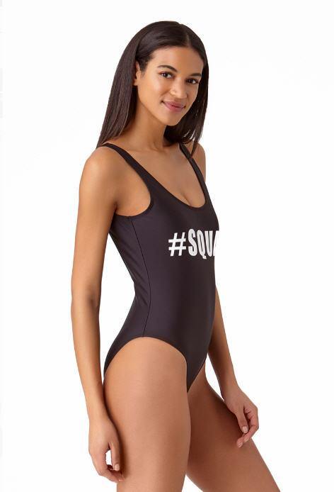 California Waves #Squad Slogan One Piece Swimsuit - Gmbu Apparel
